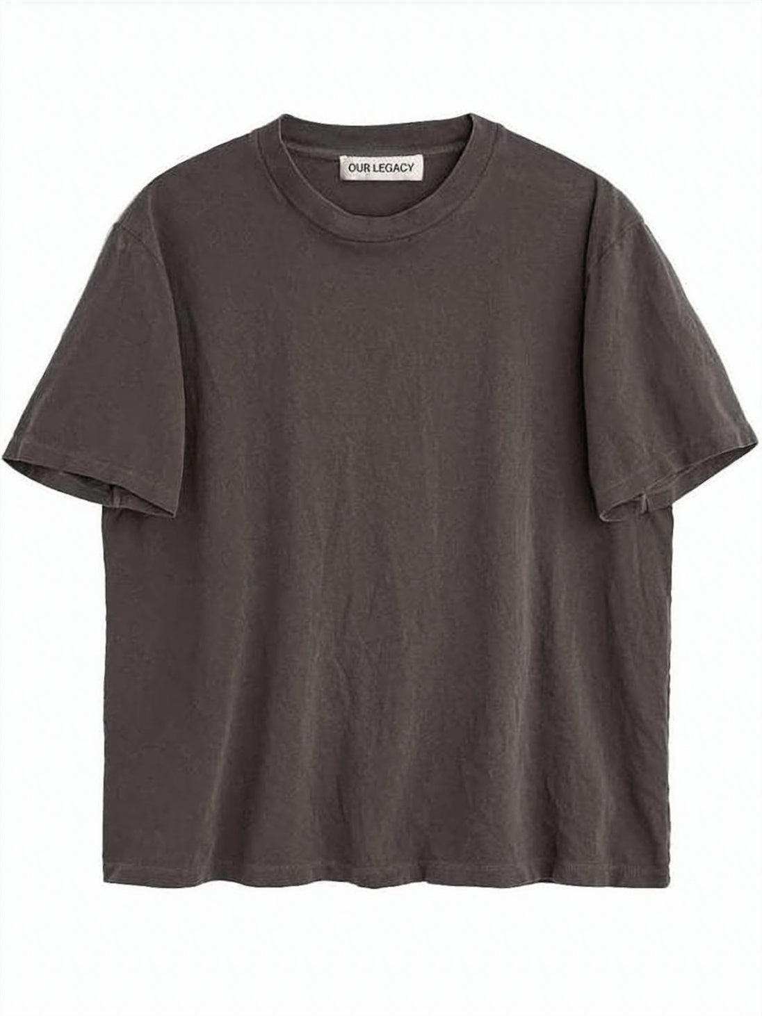 Boxy Grey T-Shirt With Crew Neckline