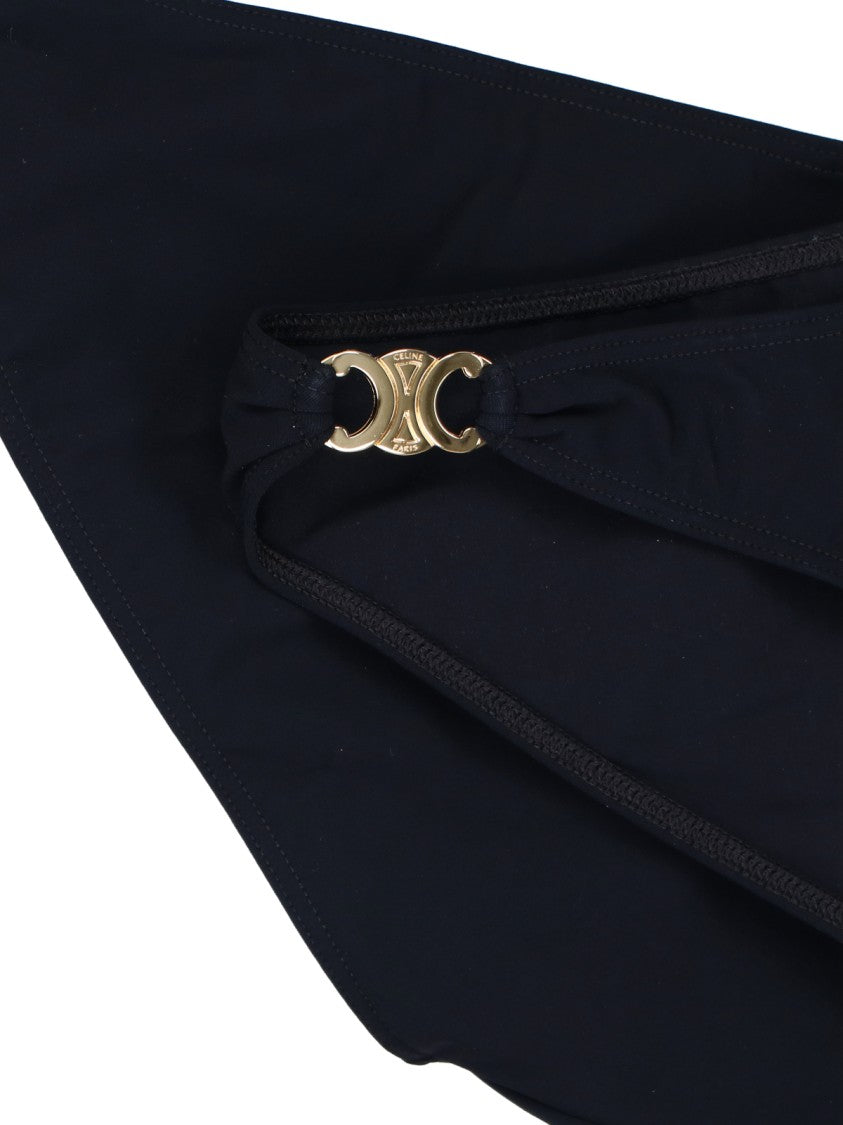 "Triomphe" Bikini Bottom Black