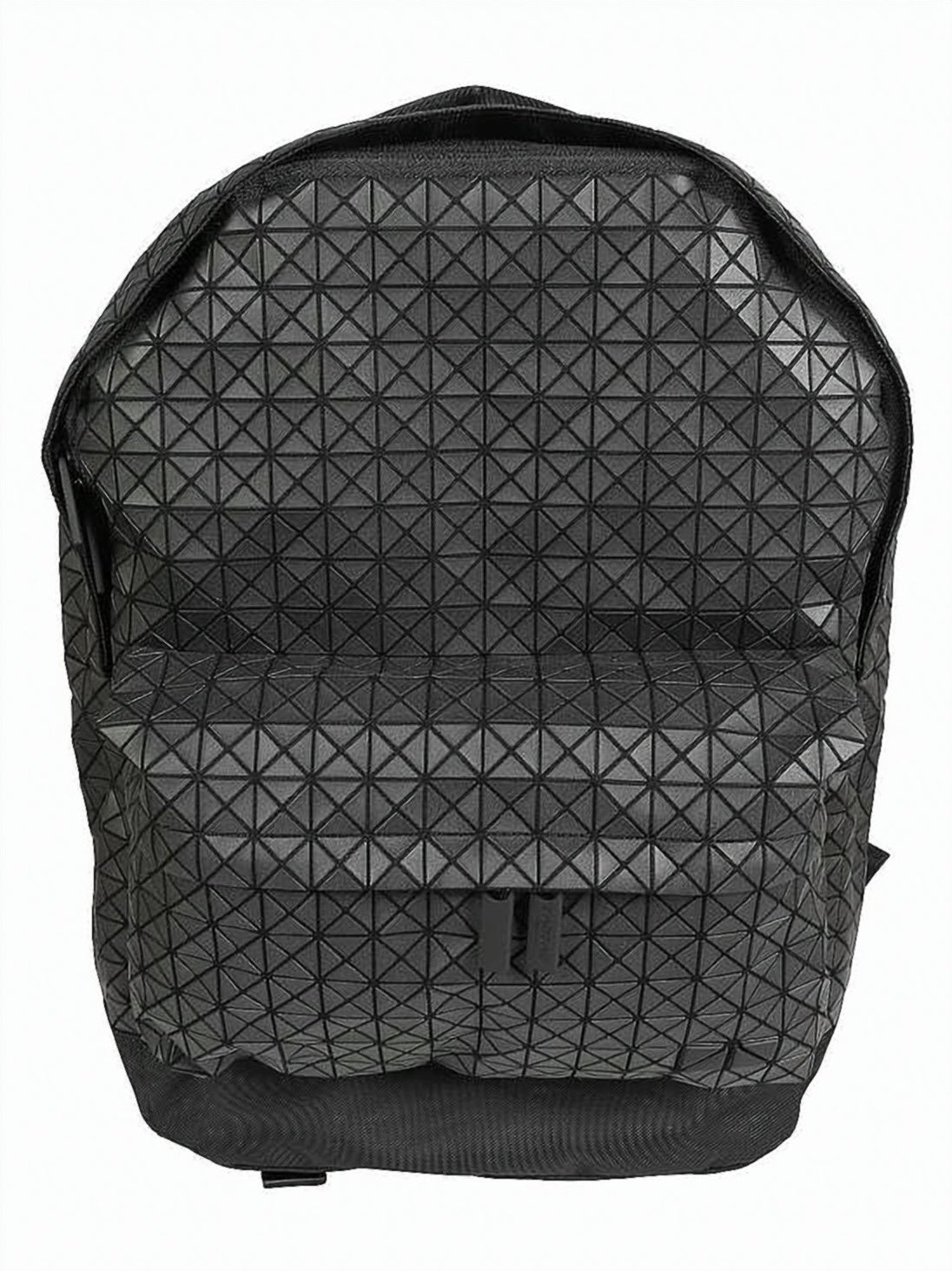 Geometric Triangular Pattern Black Baobao Backpack