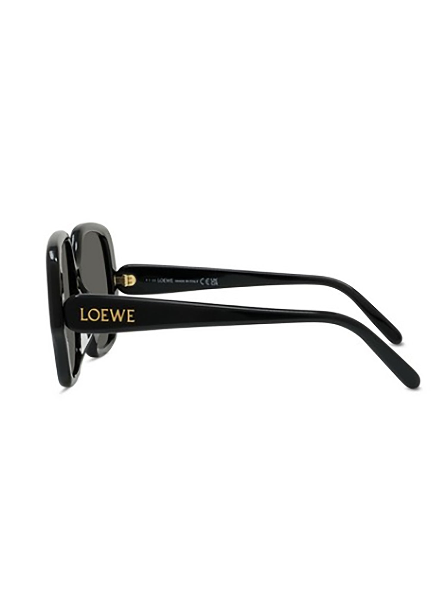 Oversized Kwadratowe Okulary Przeciwsłoneczne w Kolorze Czarnym