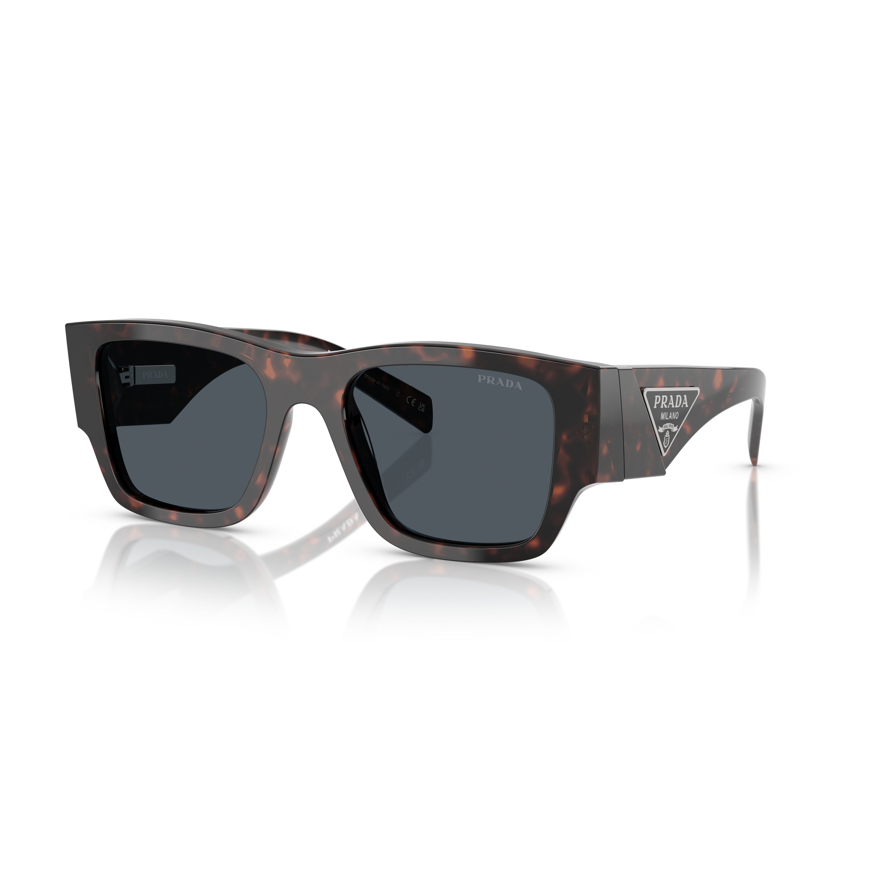 0pr 10zs Rectangular Tortoiseshell Acetate Prada Sunglasses