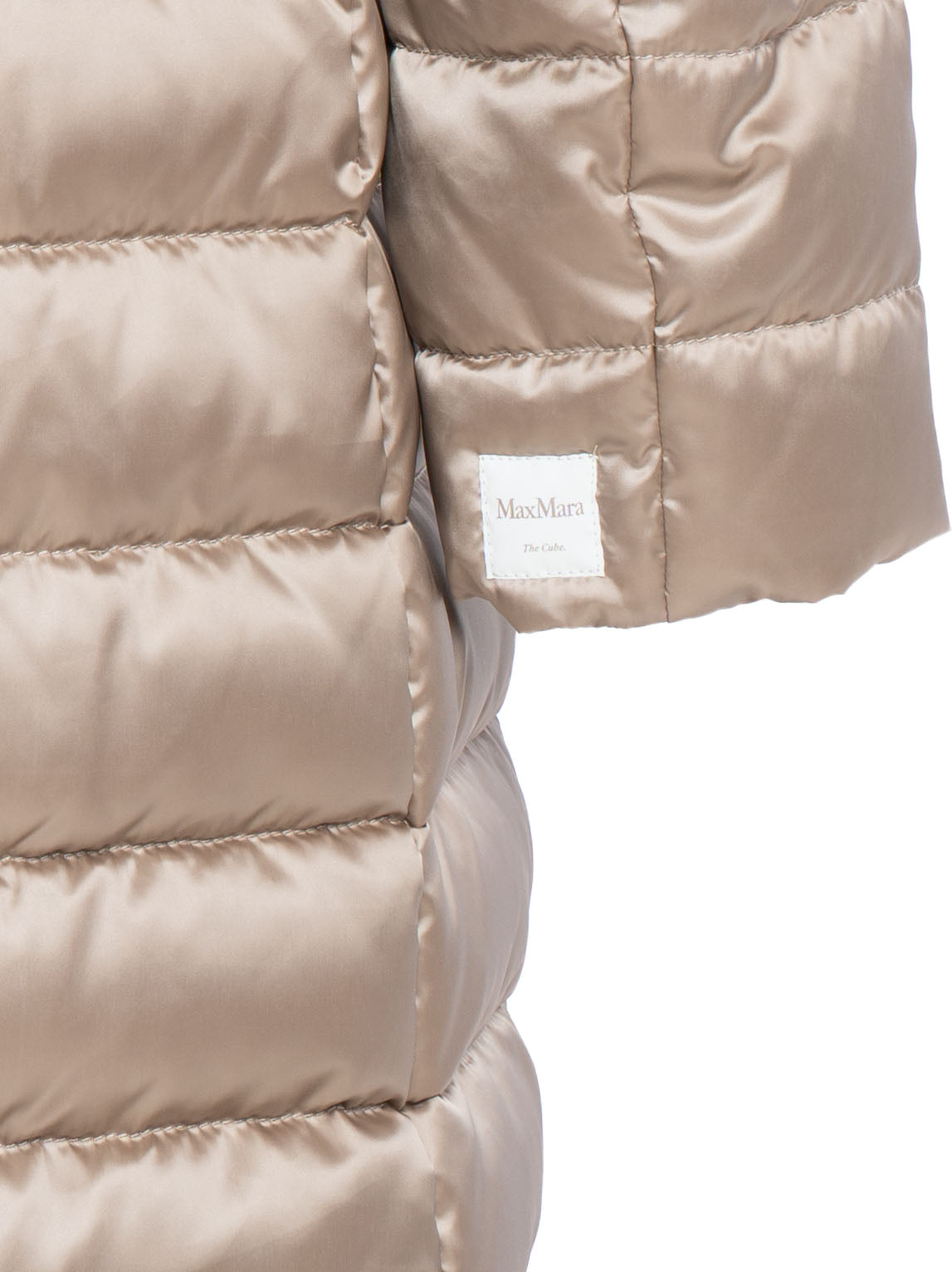 Reversible Down Jacket with Iridescent Satin Finish