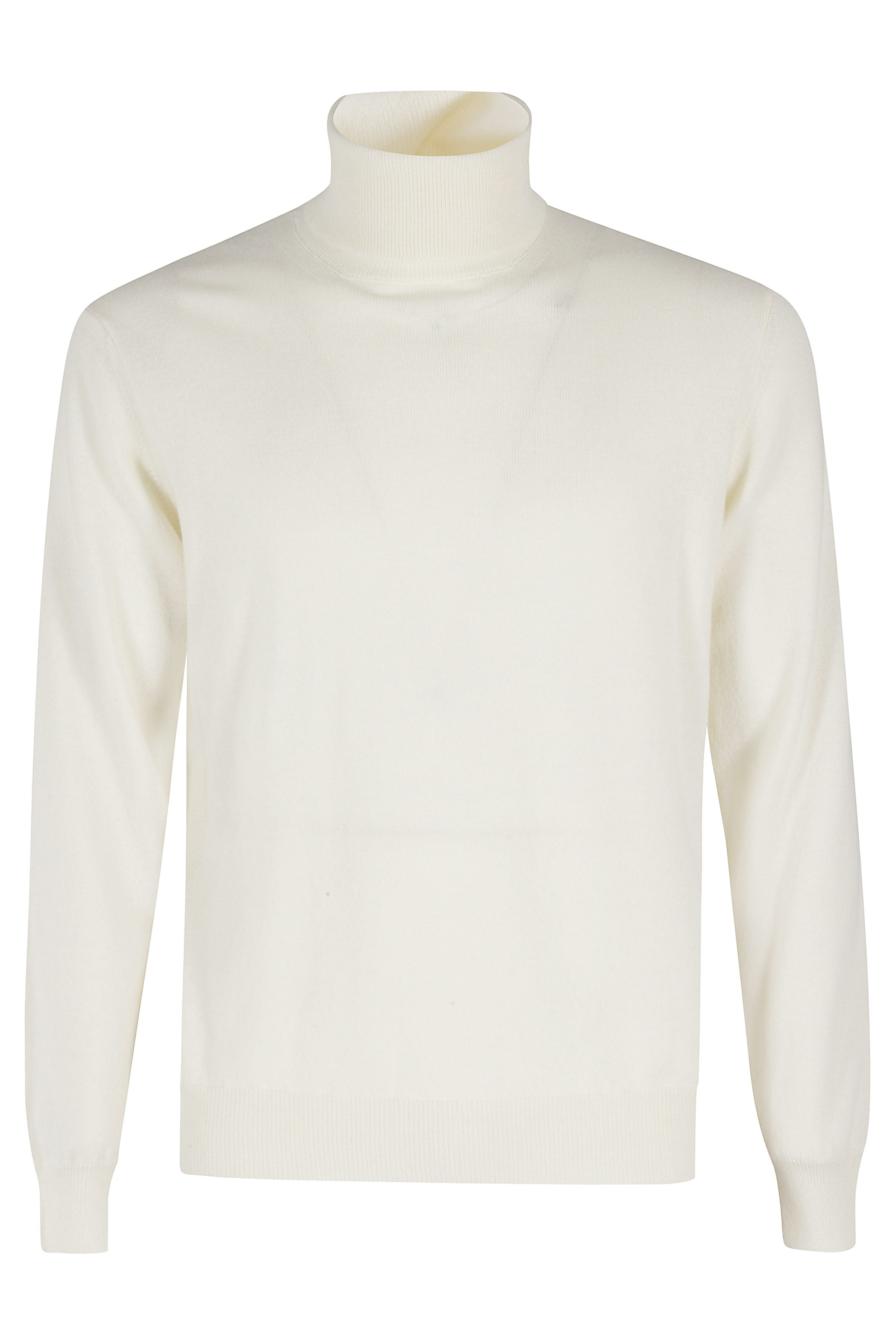 Cashmere Blend Sweater with High Collar