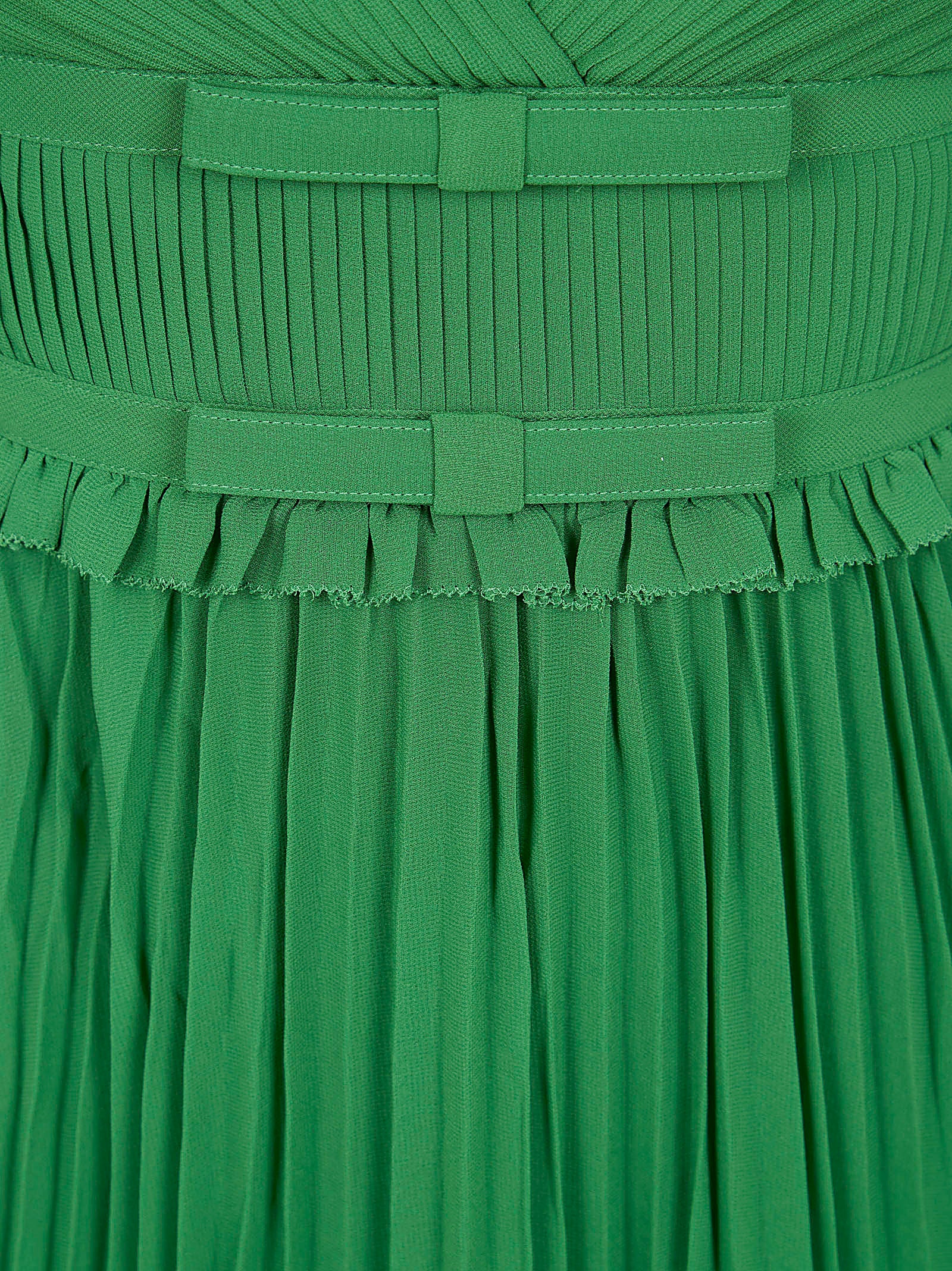 Pleated Chiffon Midi Dress