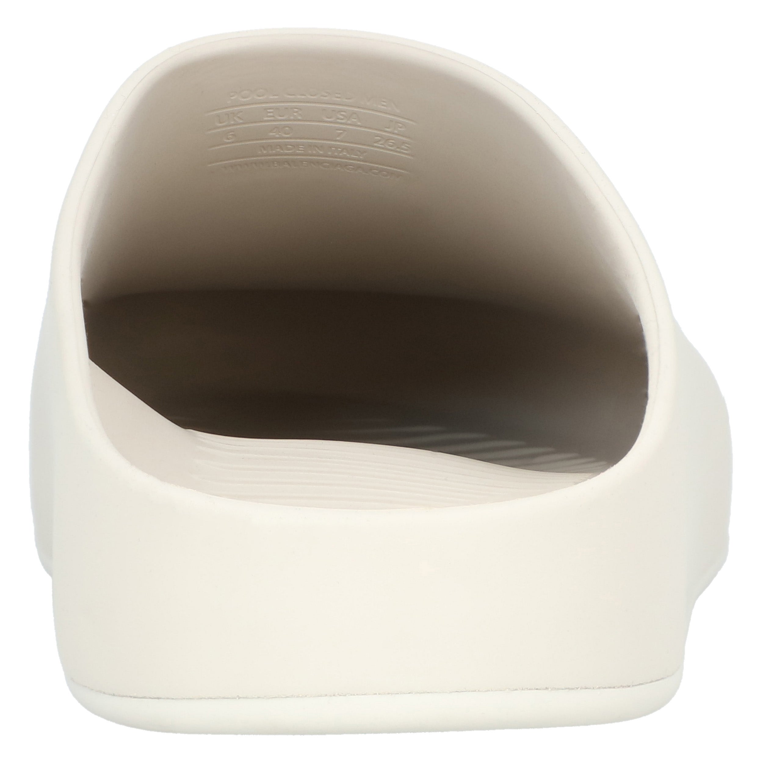 Mule Slide In Nacre Beige