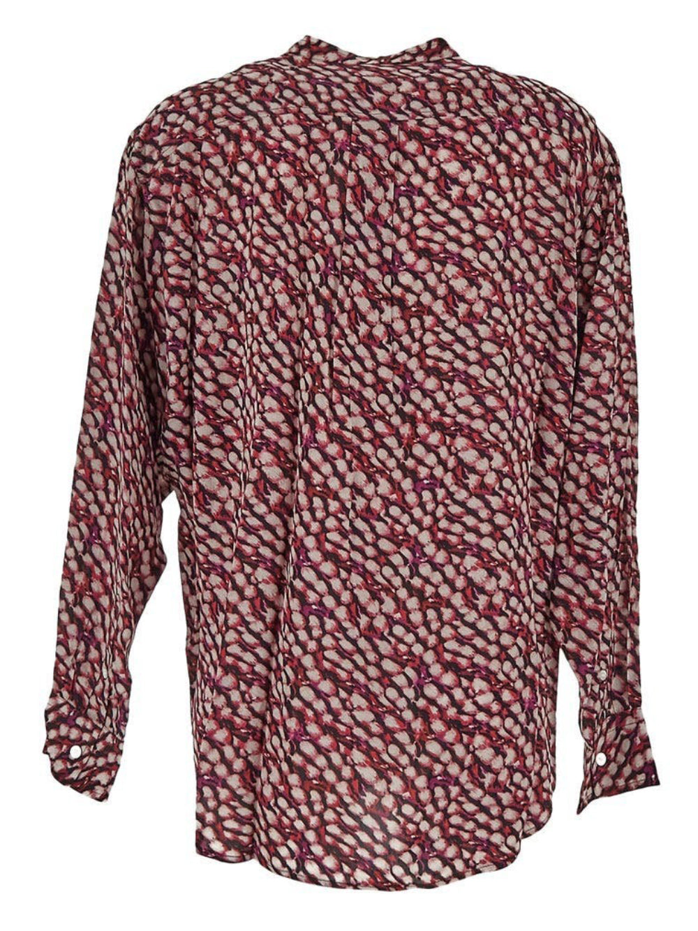 Viscose Rayon Blouse with Abstract Pattern