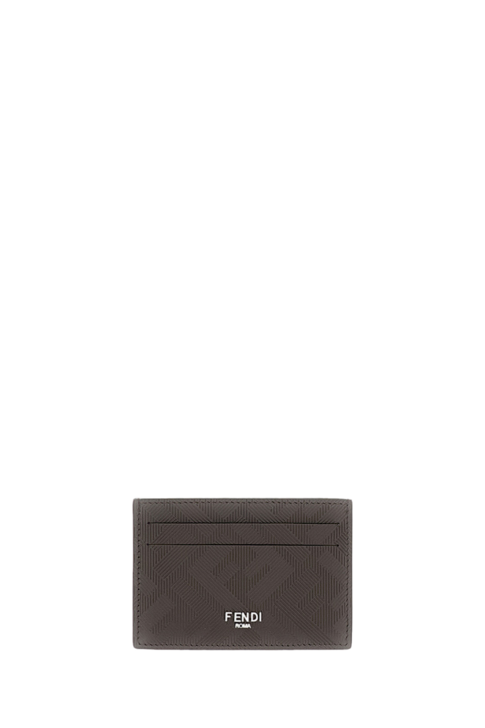 Slim Cardholder In Fendi Shadow Leather
