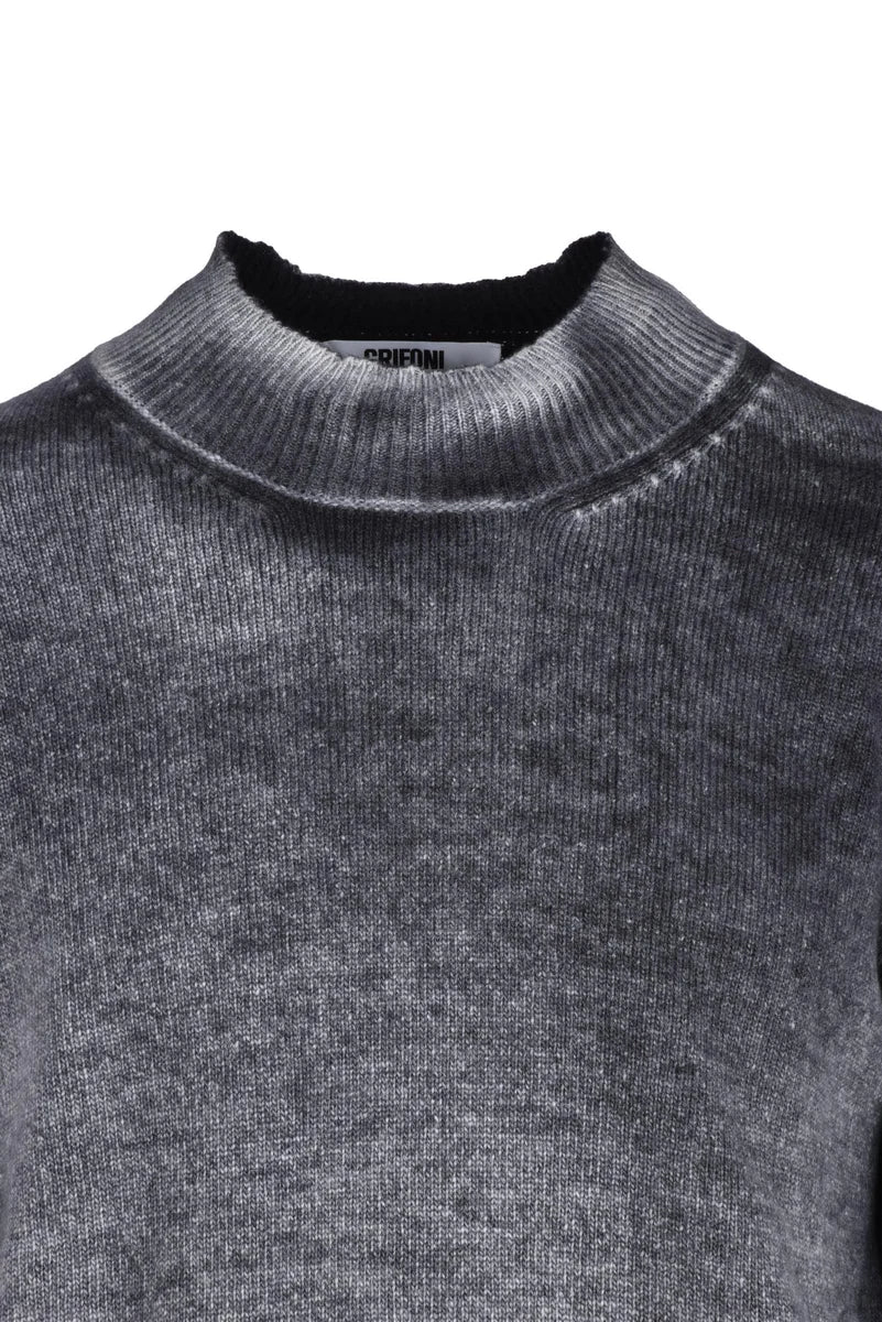 Virgin Wool Pullover - Black
