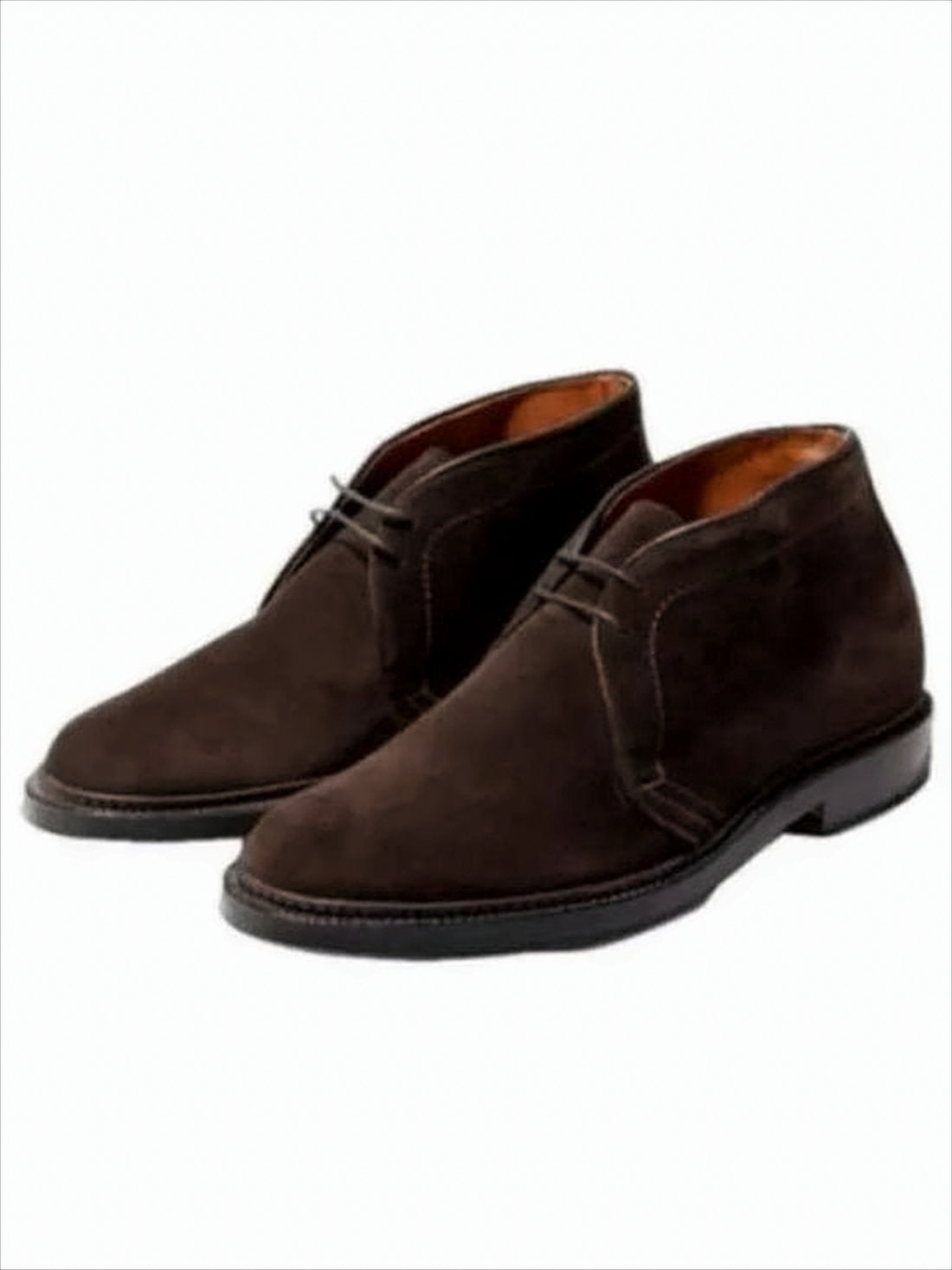 Brown Suede Ankle Boots with Minimalist Lace-Up Design