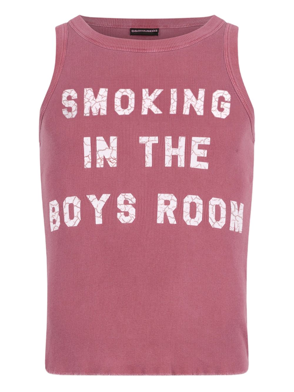 Rib Knit Sleeveless Crew Neck Top