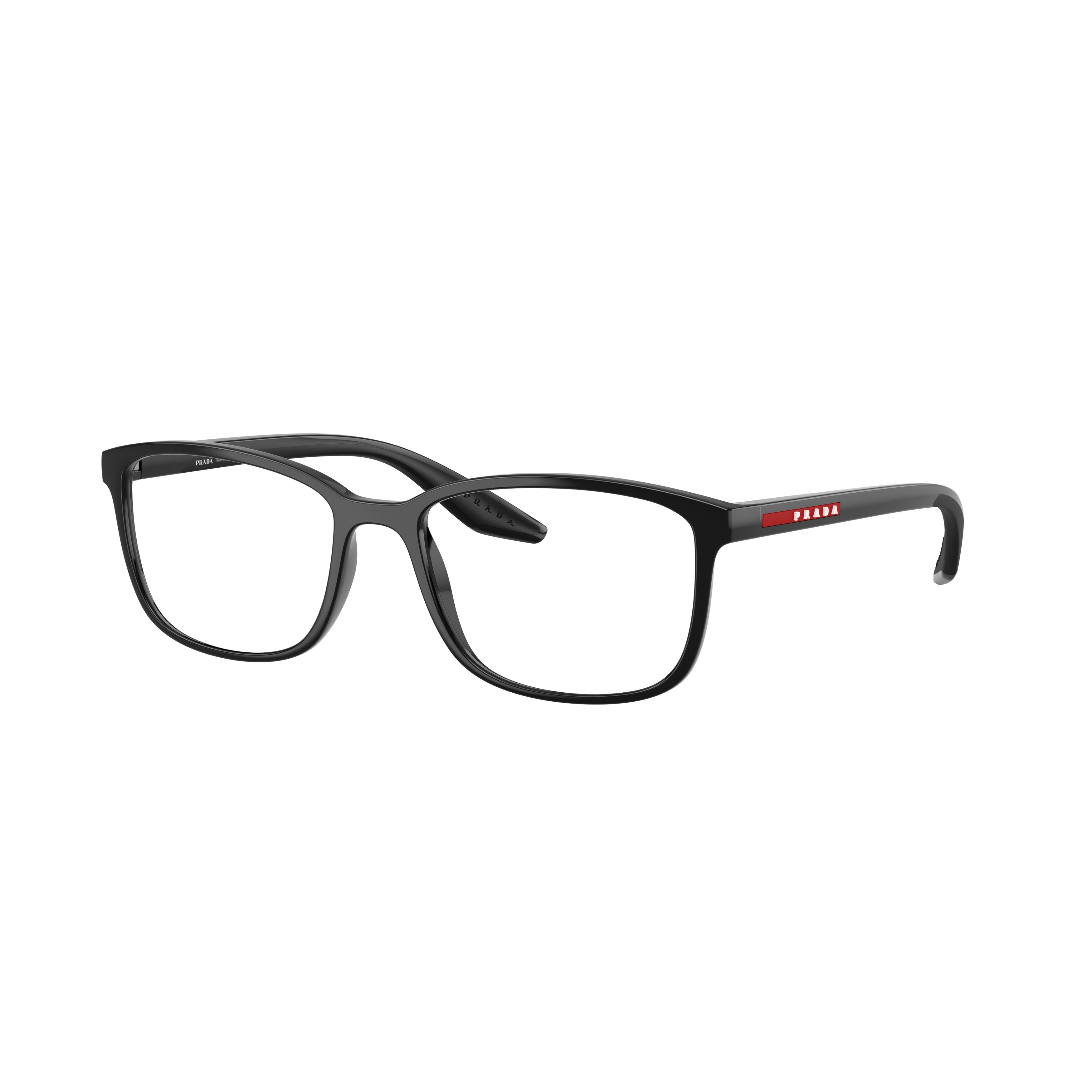 0ps 07rv Rectangular Black Sunglasses