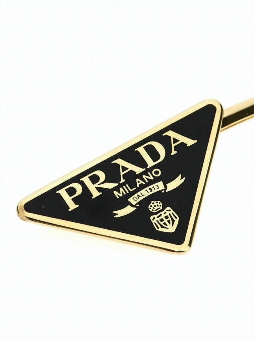 Triangular Metal Hairpins with Gold-tone Accents