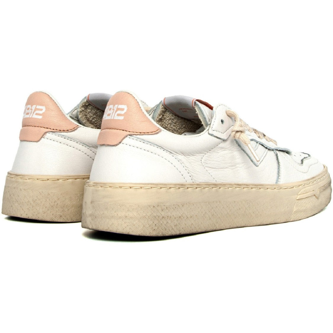 White Leather Platform Sneakers