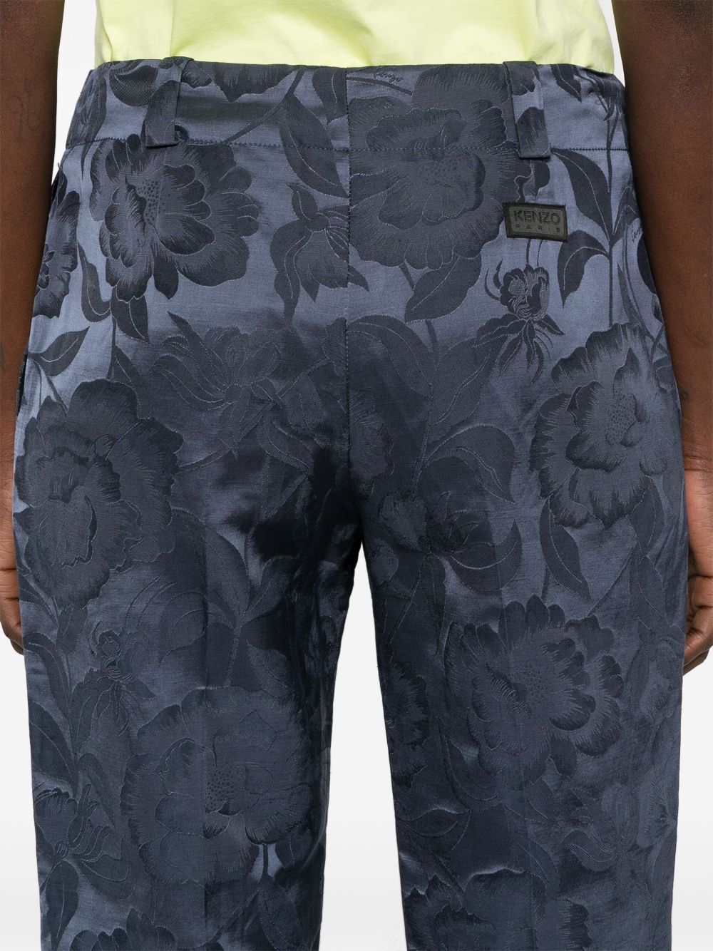 Cropped Indigo Blue Trousers