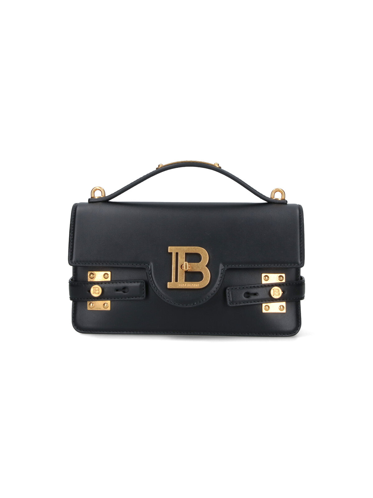 "B-Buzz 24" Shoulder Bag, In Black Calfskin