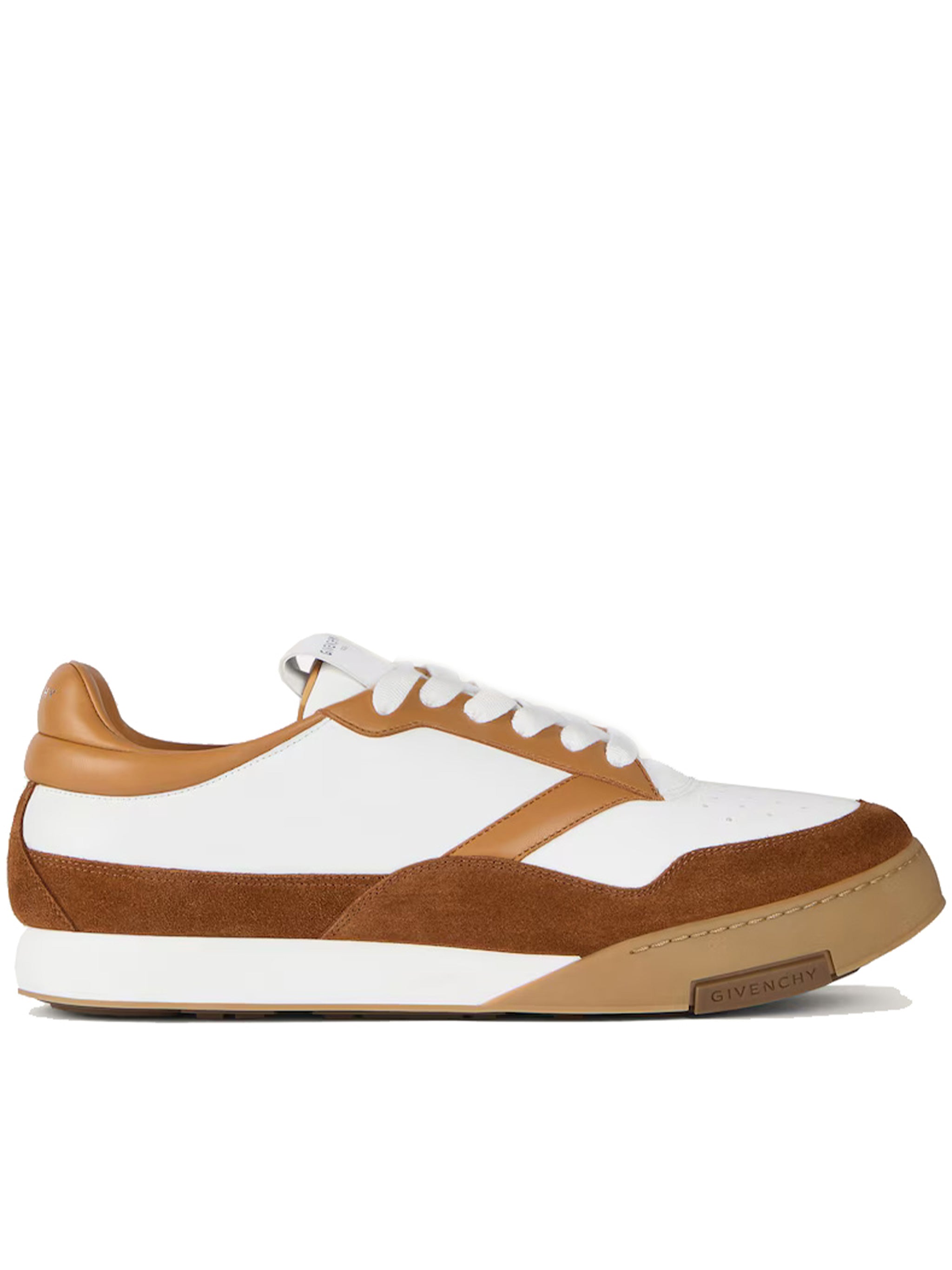 Yard Court White Calf Leather Suede Sneakers