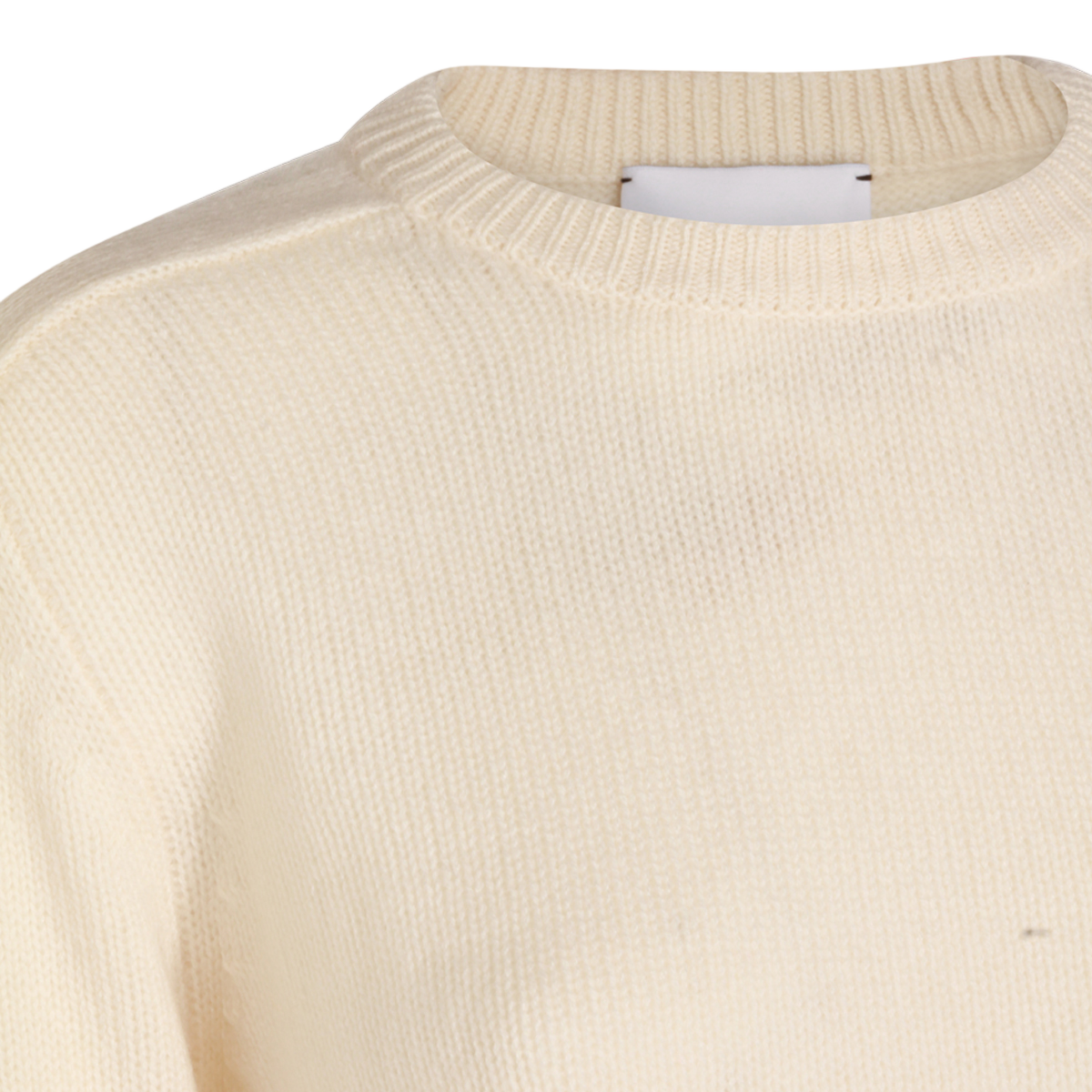 Classic Crew Neck White Sweater
