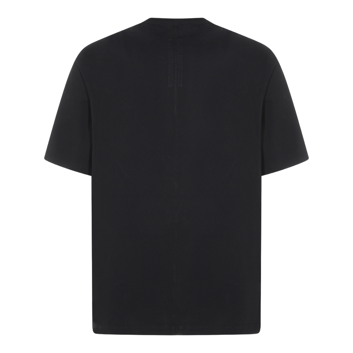 Black Short-Sleeve T-Shirt with Classic Crew Neckline