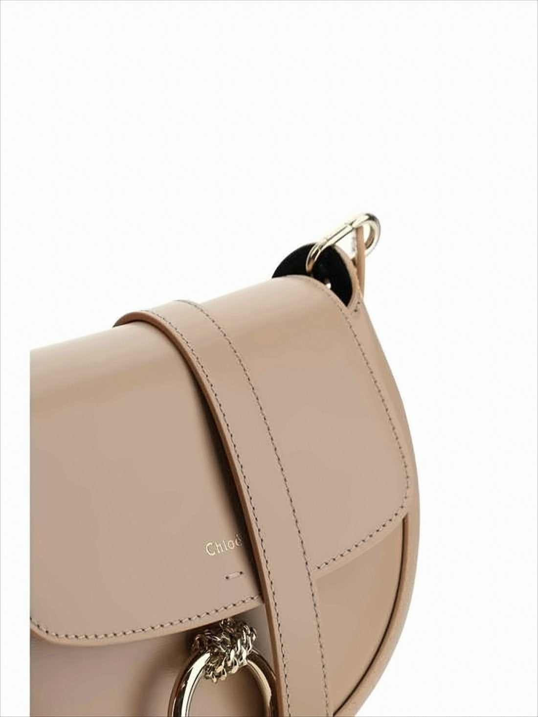 Rounded Silhouette Calf Leather Chloé Shoulder Bag