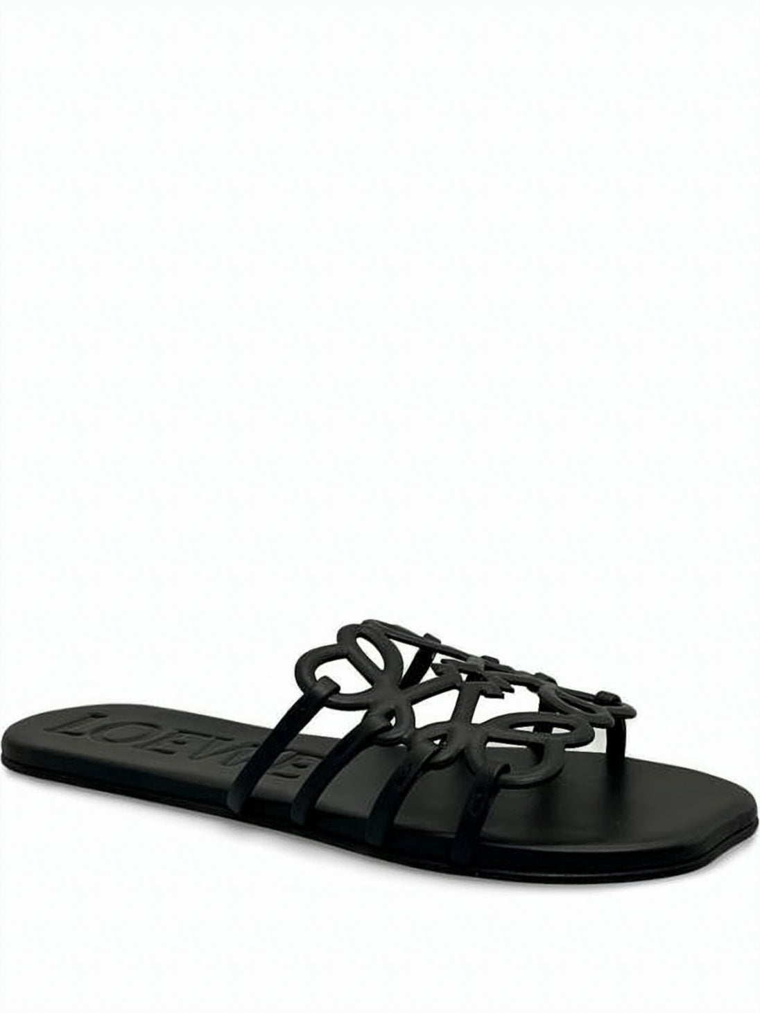 Flat Mule Sandal with Square Toe
