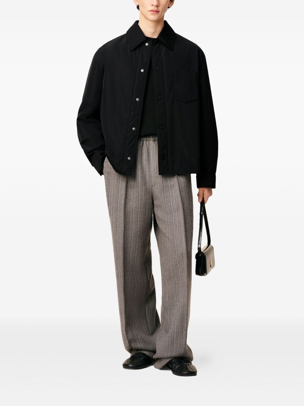 Padded Black Casual Jacket