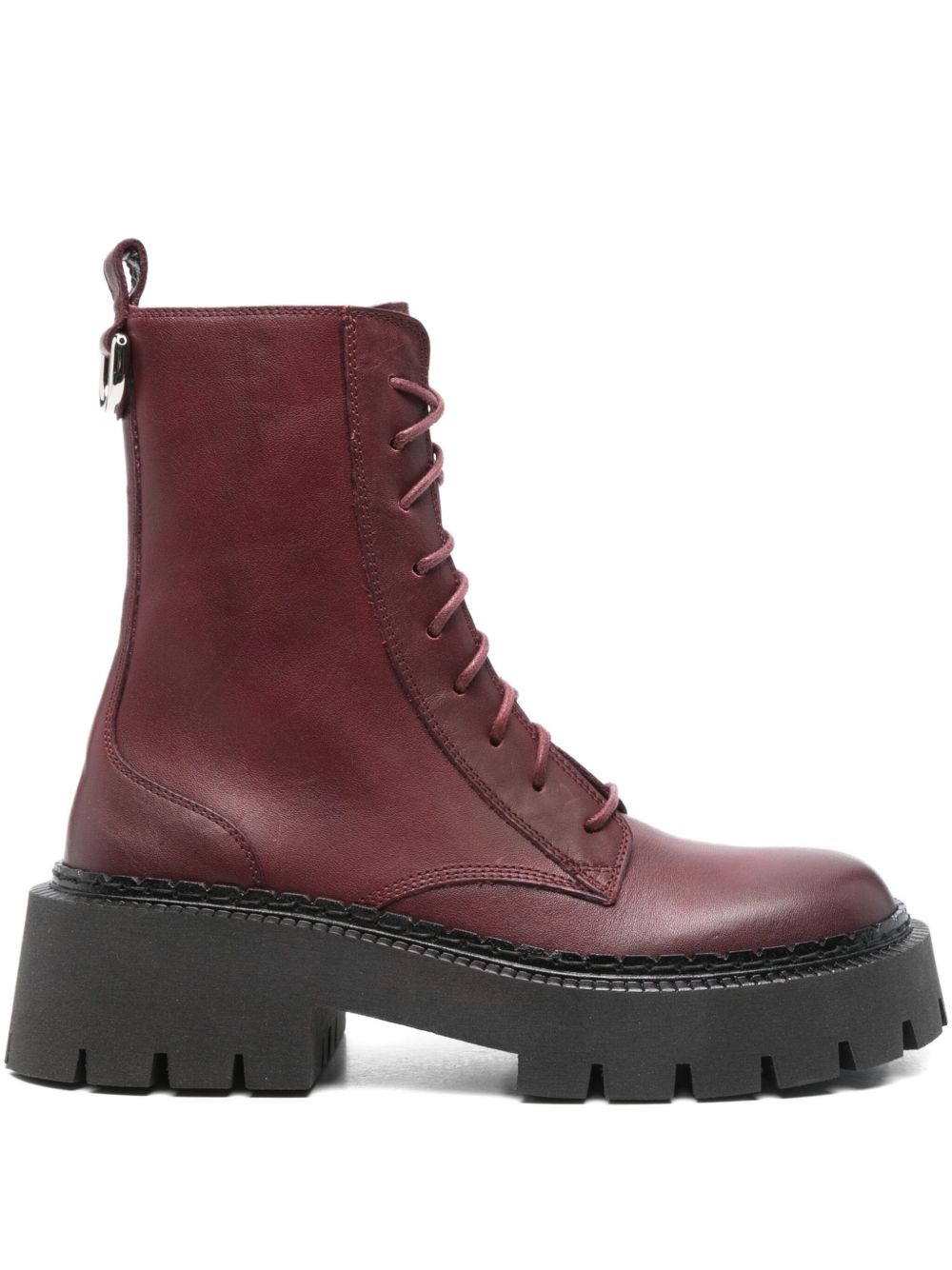 Platform Boots with Side Zip Fastening