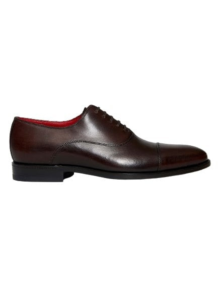 Dark Brown Leather Lace-Up