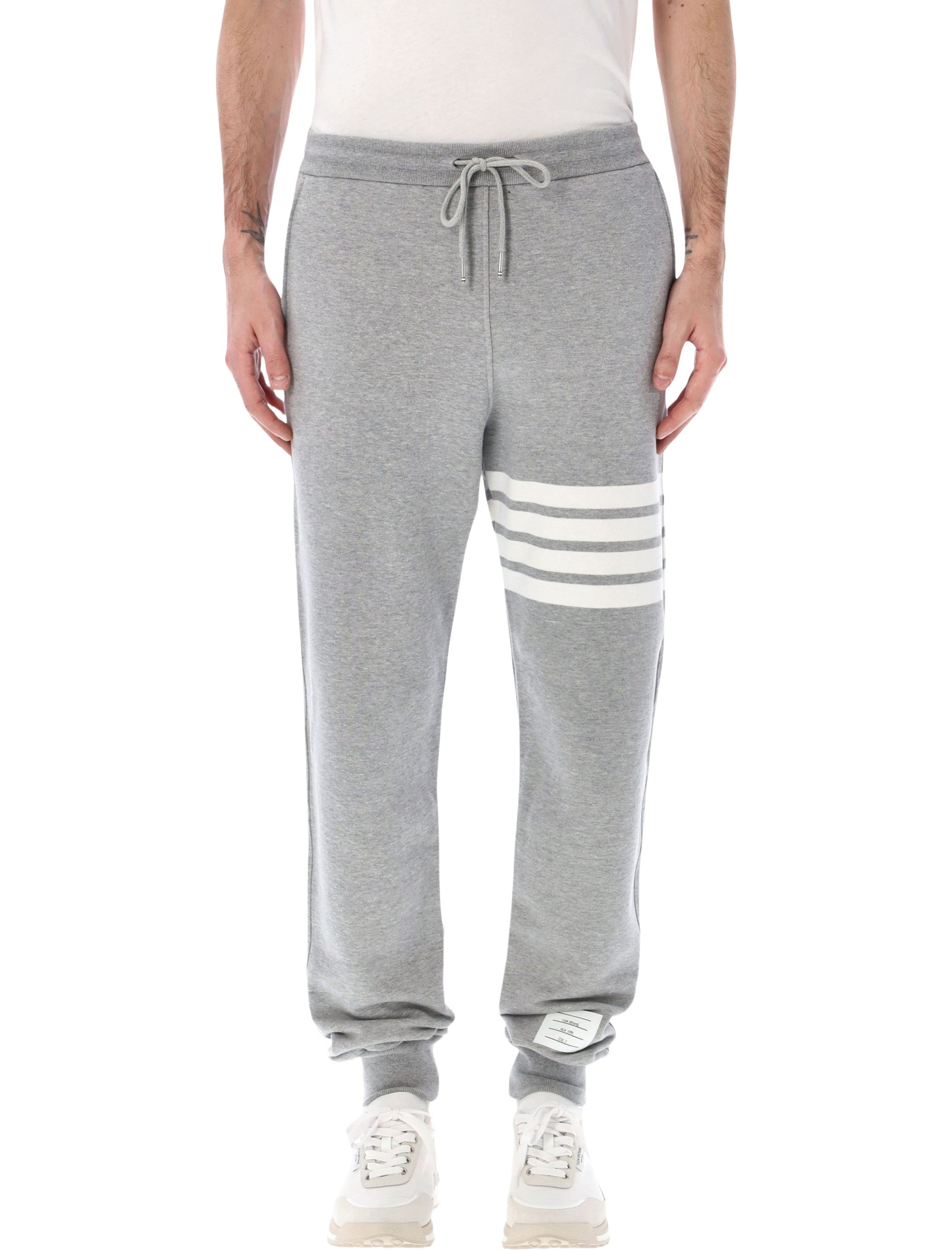 Fleece Sweatpants With Iconic Stripe Detail