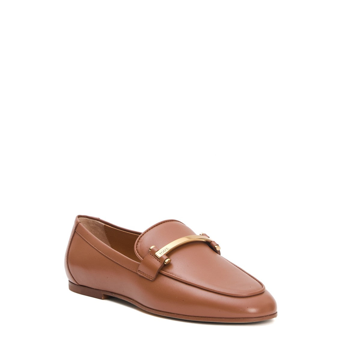 Sole Leather Leather Leather Gold Bar Moccasin
