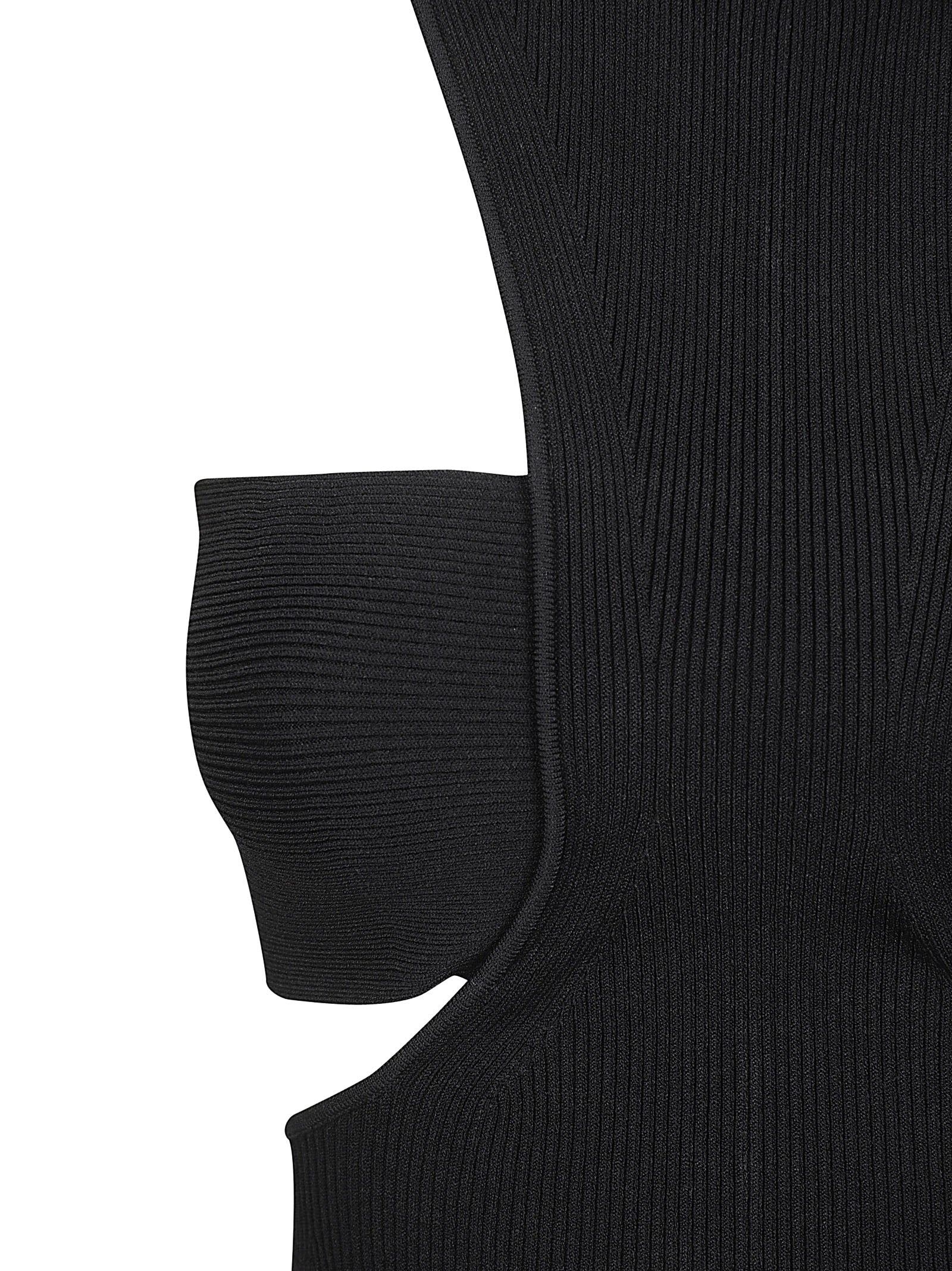 Fitted Bodice Black Dress with Flowing Skirt