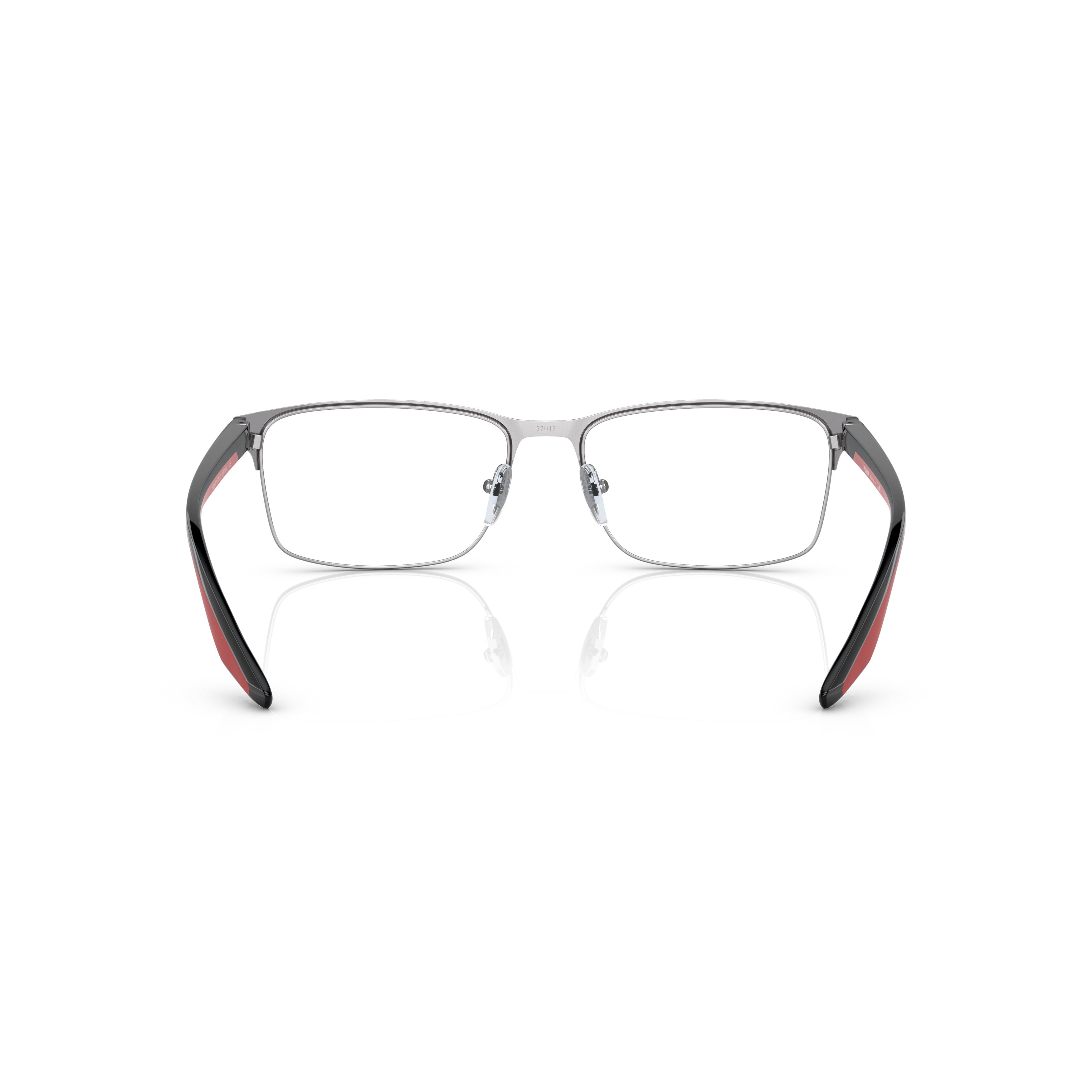 0ps 50pv Rectangular Matte Black Steel Eyeglasses