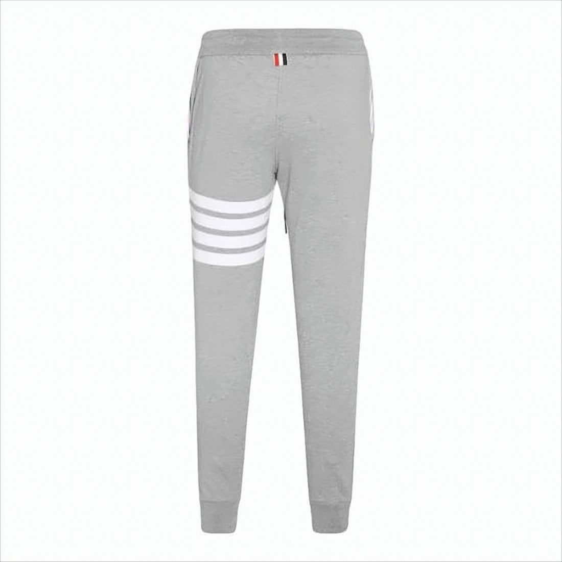 Slim-Fit Heather Grey Jogger Pants