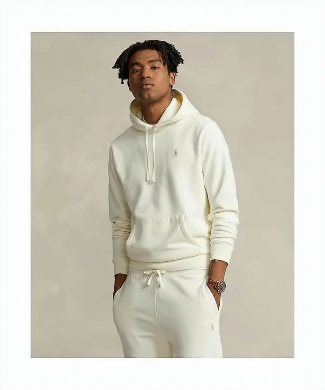 Hooded Fleece Sweatshirt with Embroidered Logo