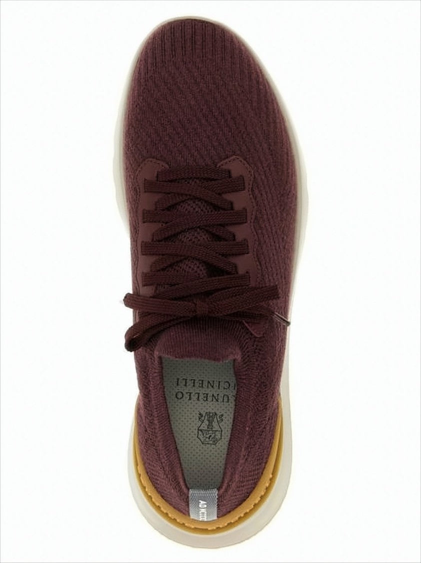 Knitted Upper Sneakers with Cushioned Sole