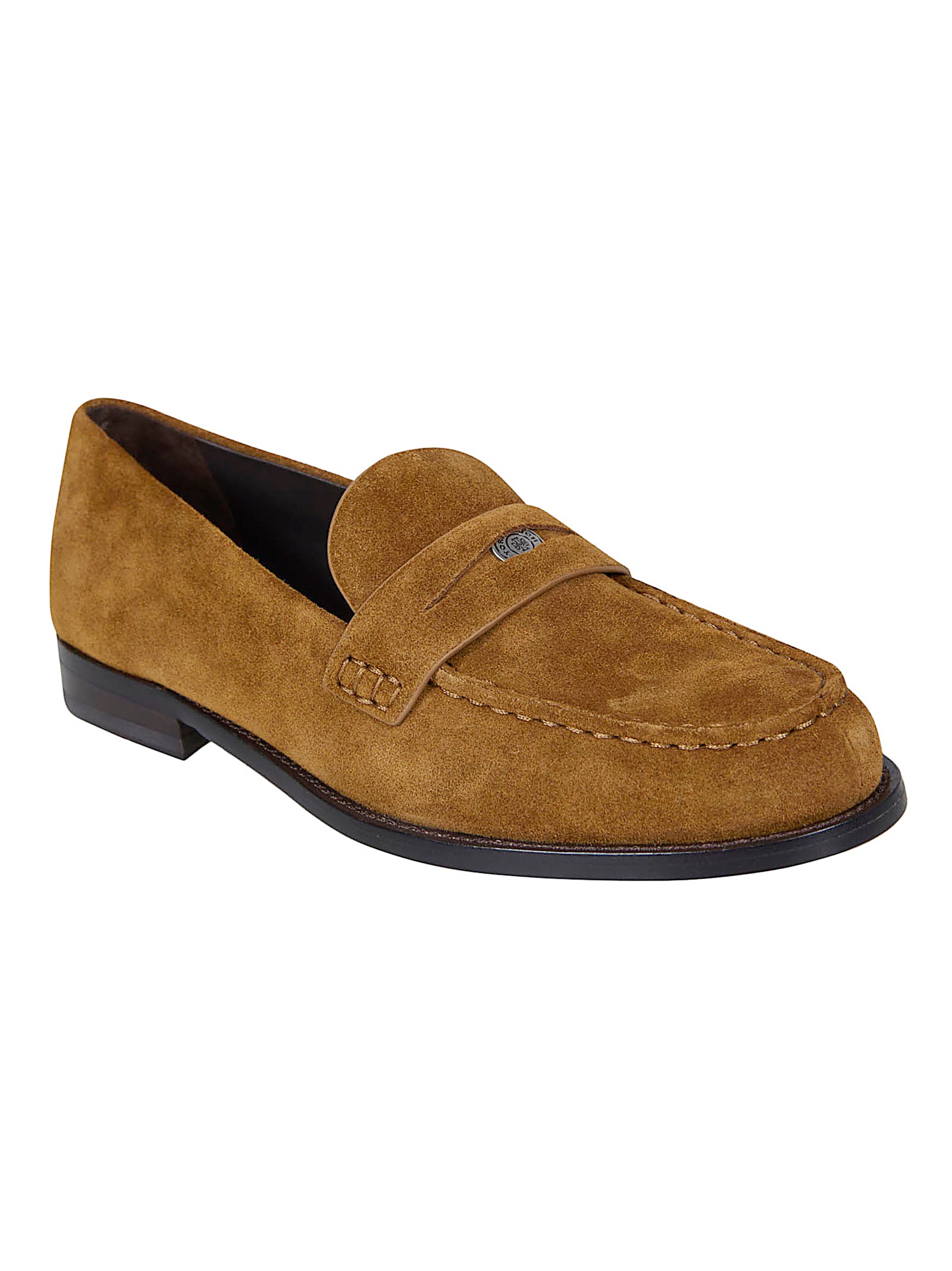 Suede Moccasin-Style Flat Shoes