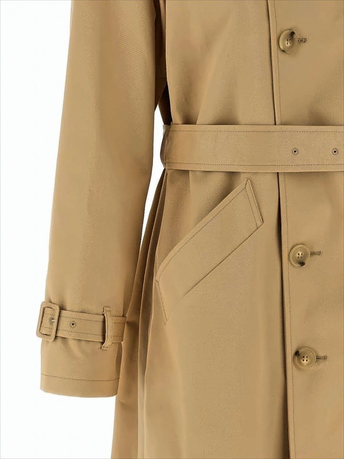 Double-Breasted Brown Trench Coat