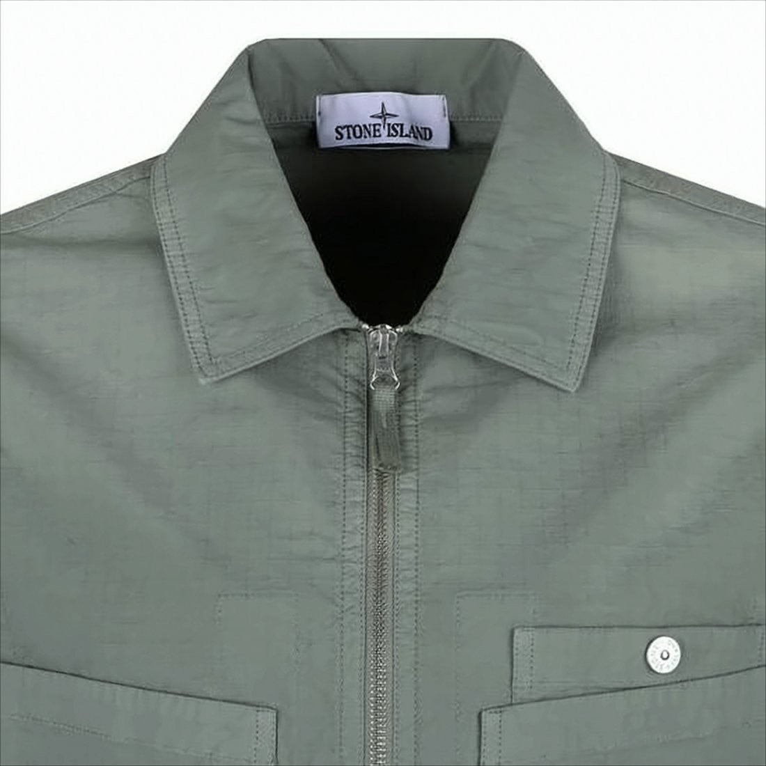 Green Jacket with Textured Fabric