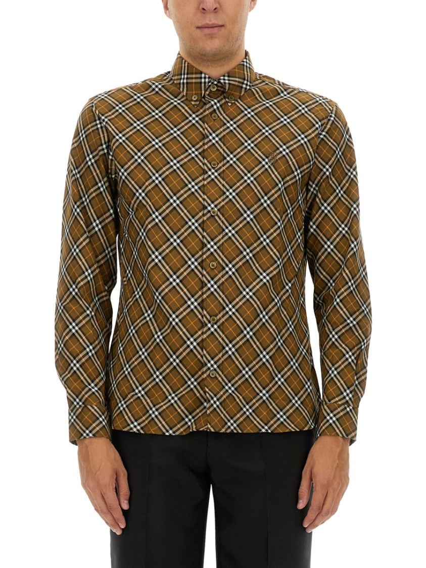 Classic Plaid Check Shirt With Button-Down Collar