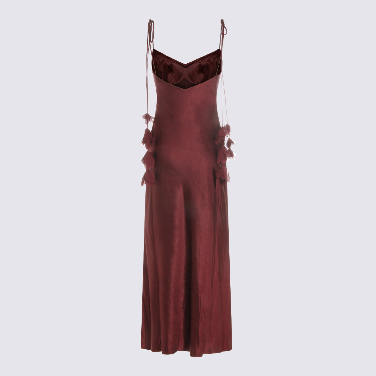 Burgundy Sleeveless Maxi Dress