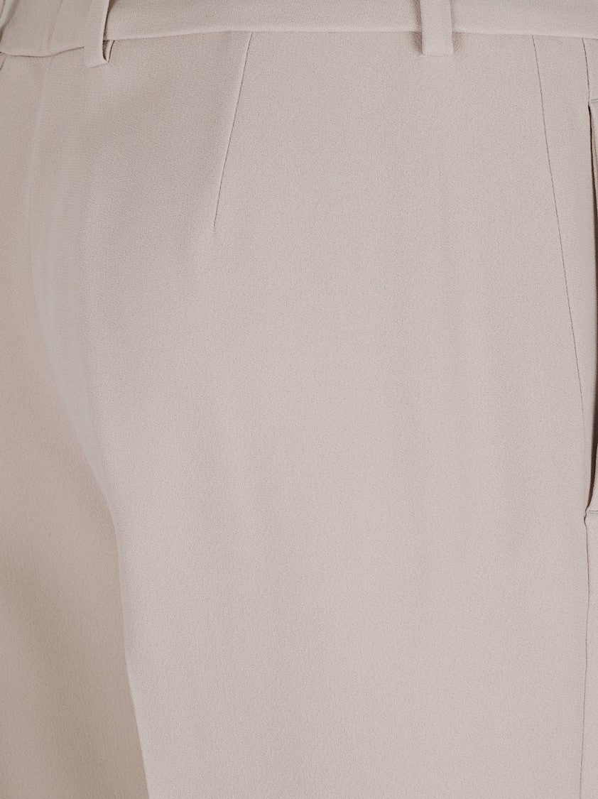 Straight-Leg Trousers With Subtle Pleats