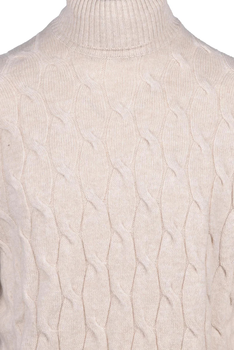 High Neck Sweater - Beige