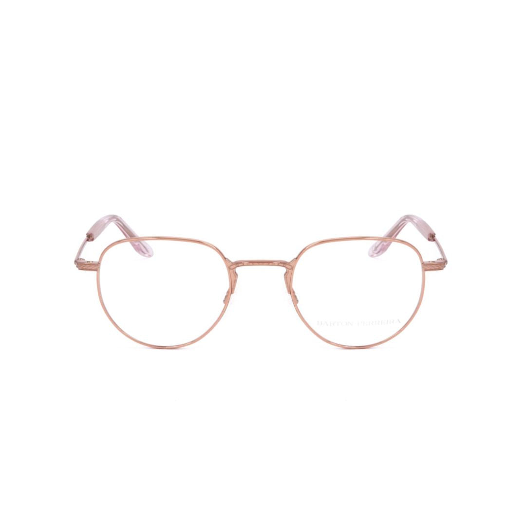 Bp5089 491vo Thin Rose Gold Metal Frame Sunglasses with Round Lenses