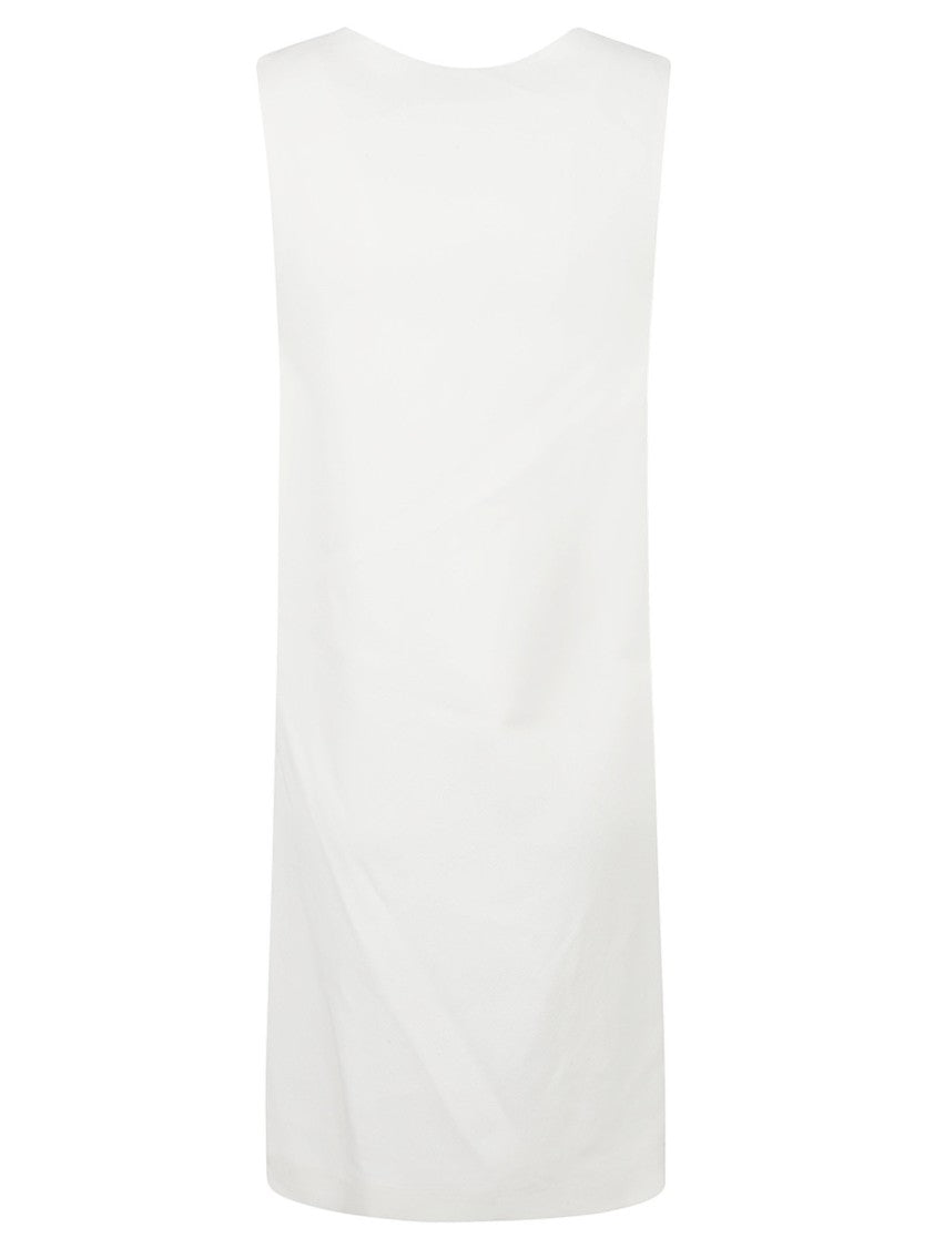 Sleeveless Dress With Round Neckline