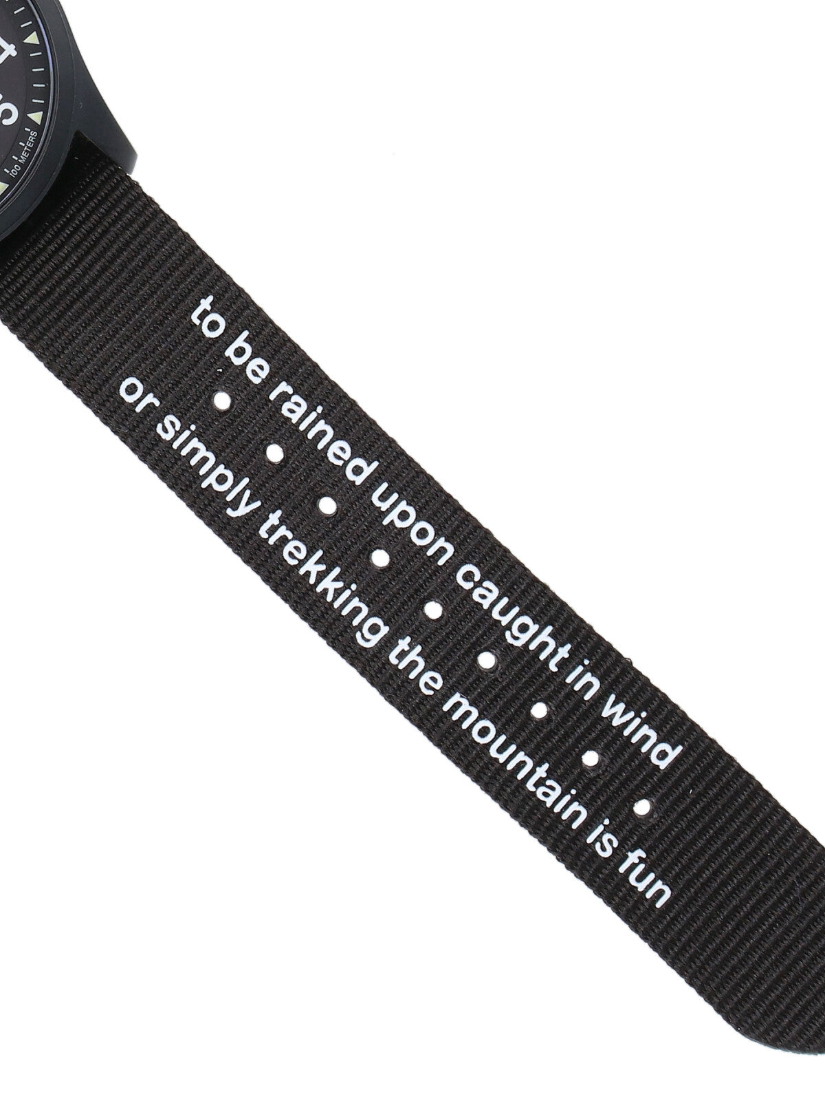 Black Stainless Steel Expedition Fabric Watch