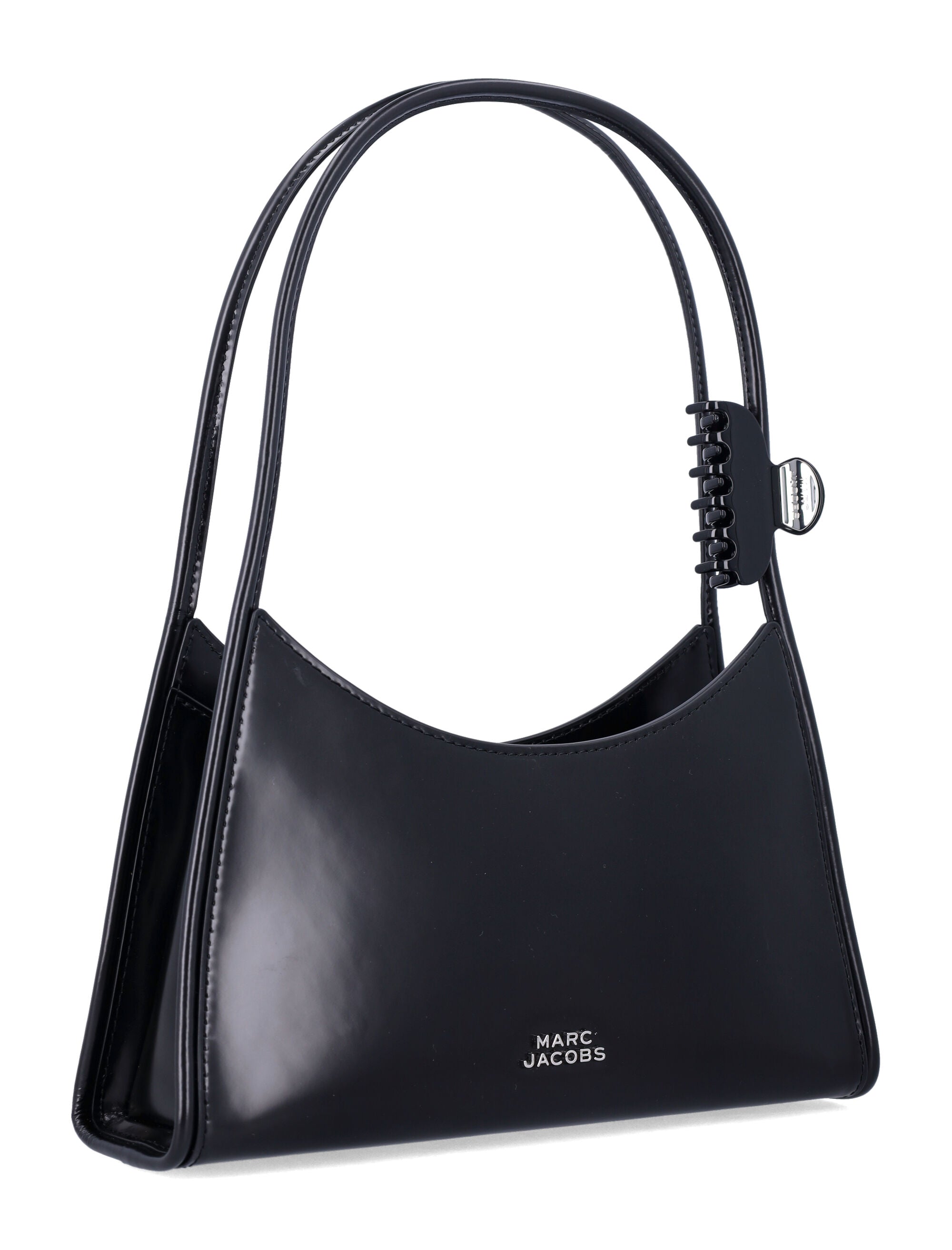 Glam Claw Clip Leather Shoulder Bag