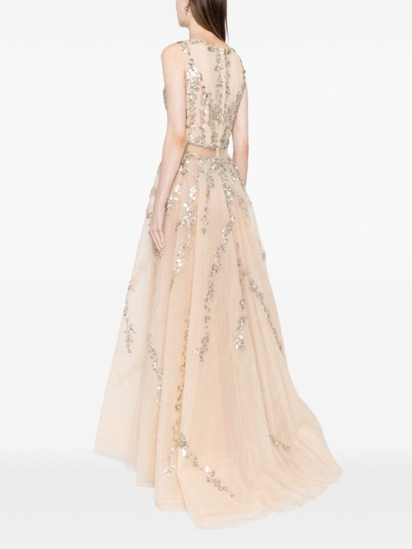 Tulle Dress With Beading