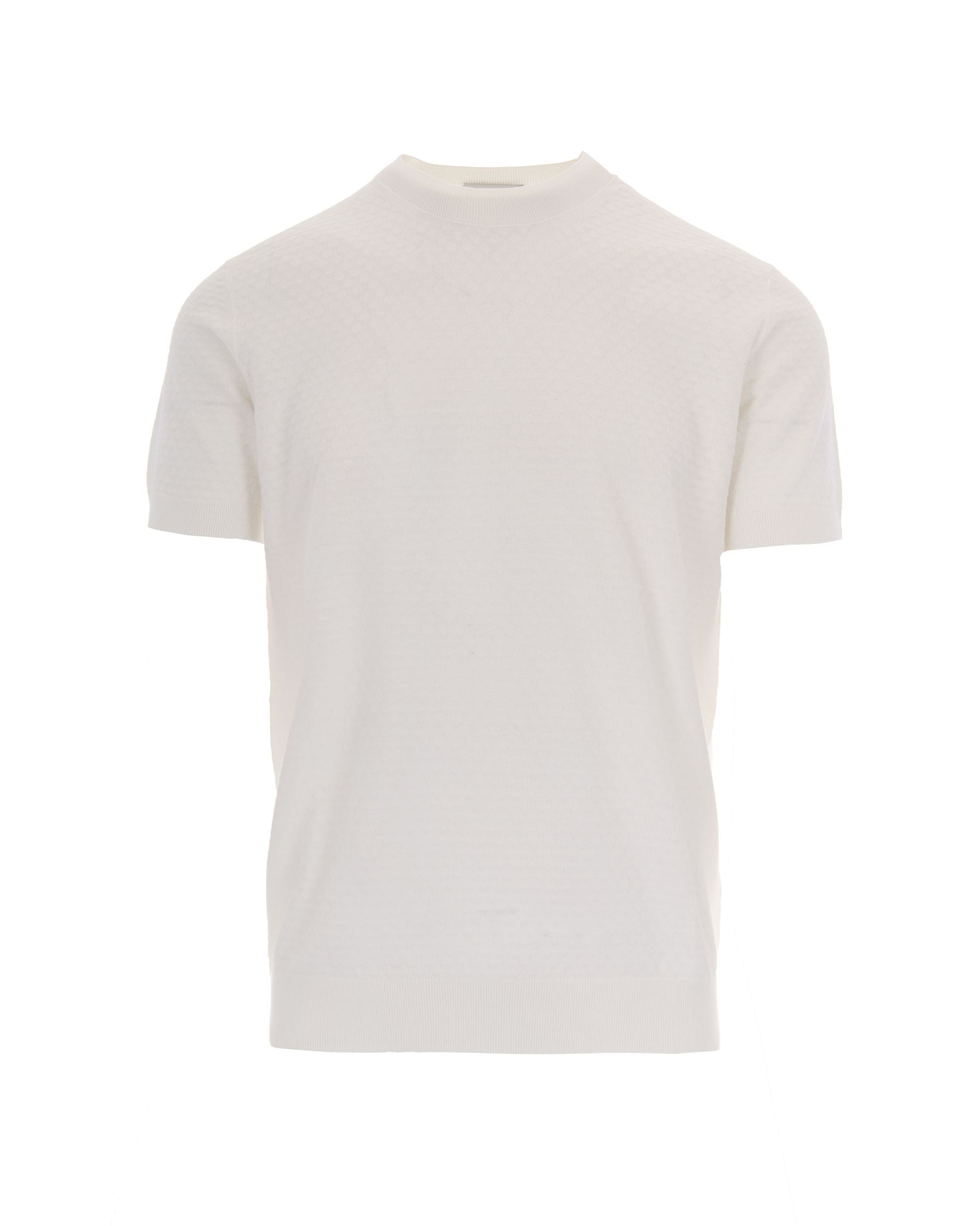 Paolo Pecora White Knit T-Shirt