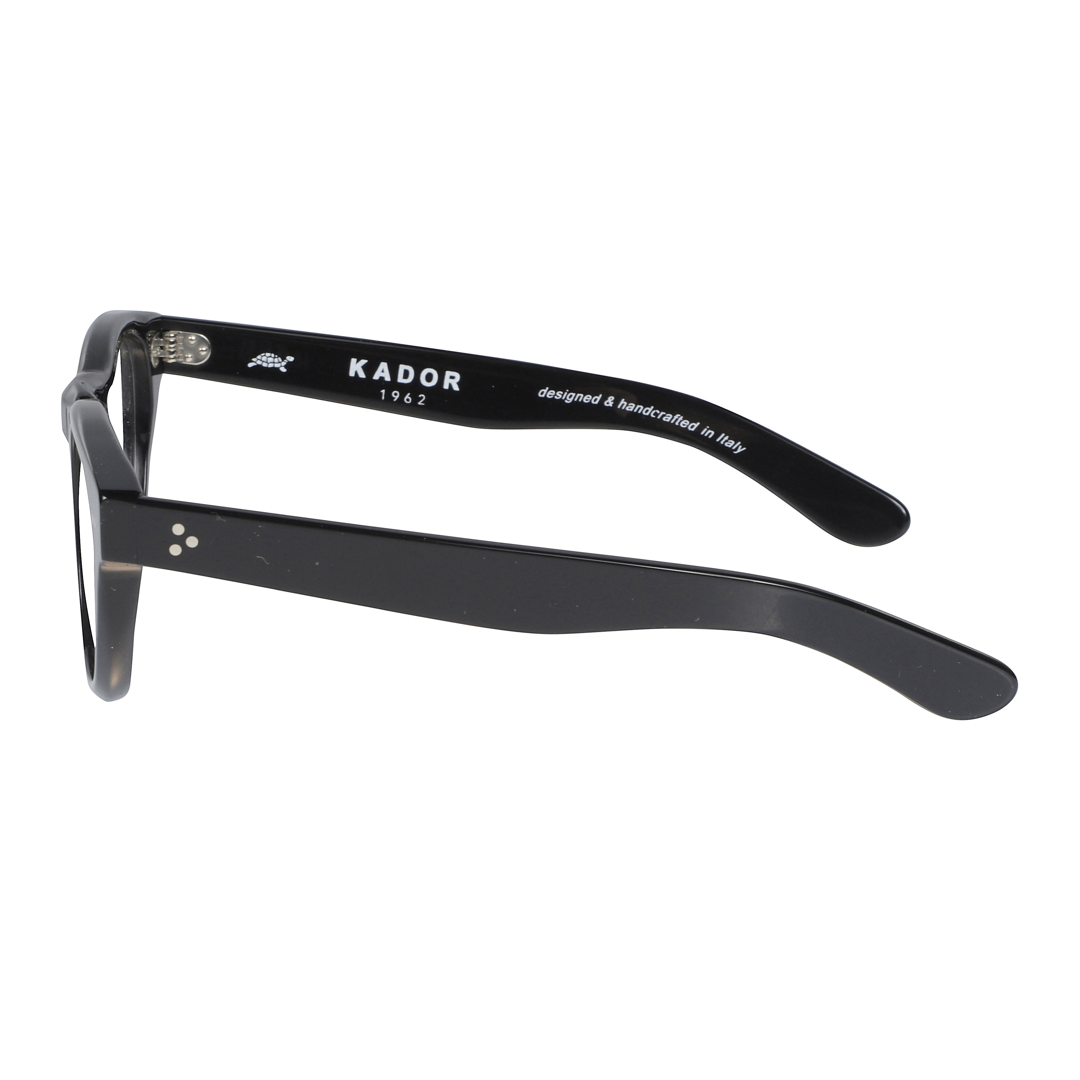 Kosmo/N Classic Rounded Frame Sunglasses with Glossy Black Finish