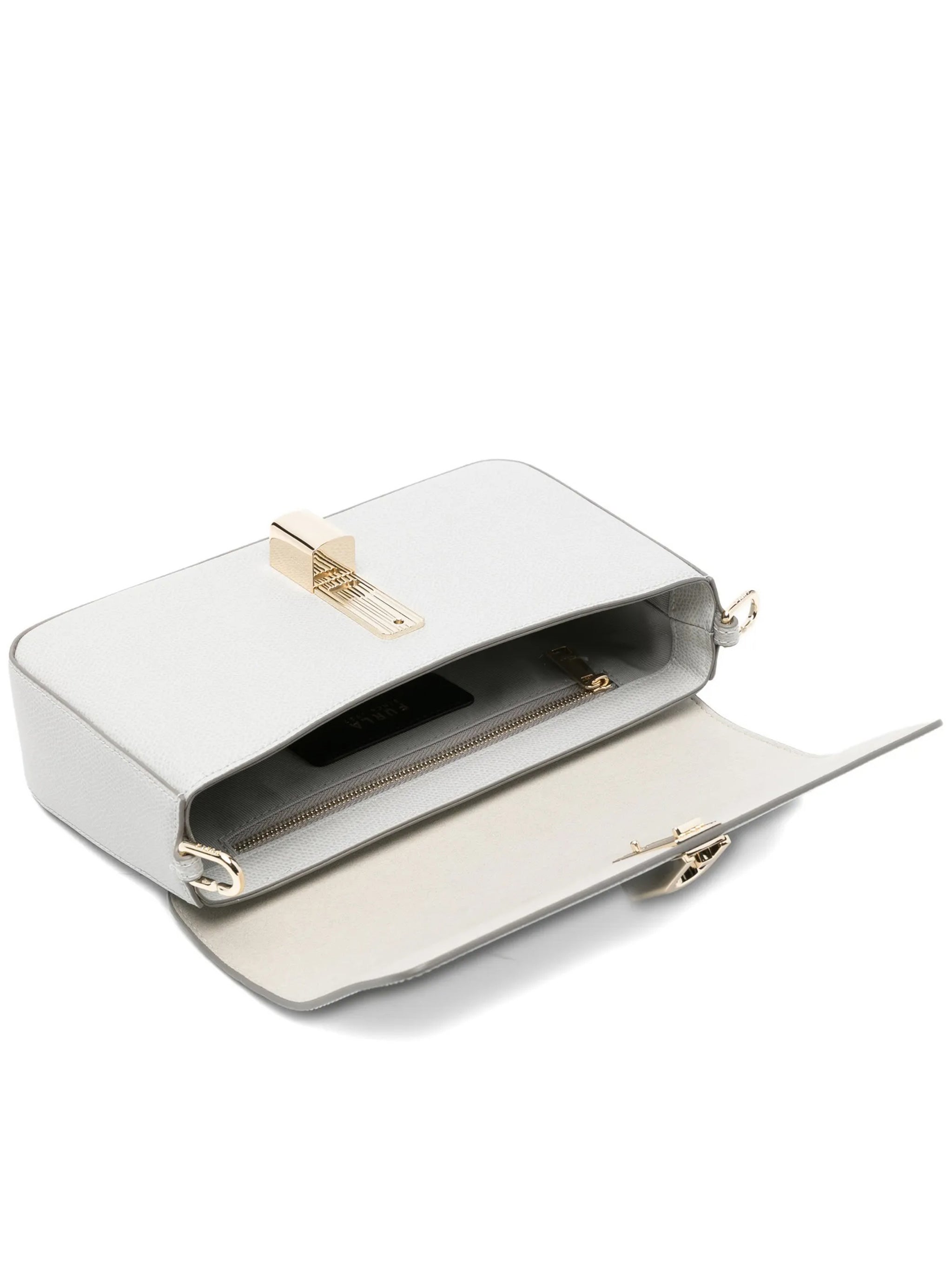 Iride S Textured Leather Gold Clasp Clutch