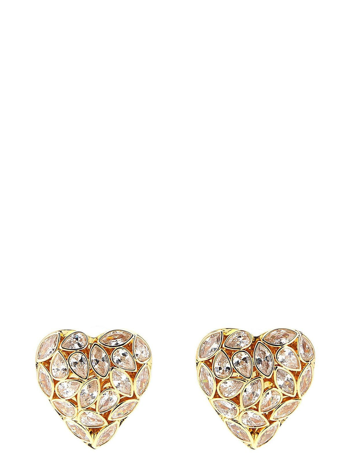 Embellished Heart Earrings